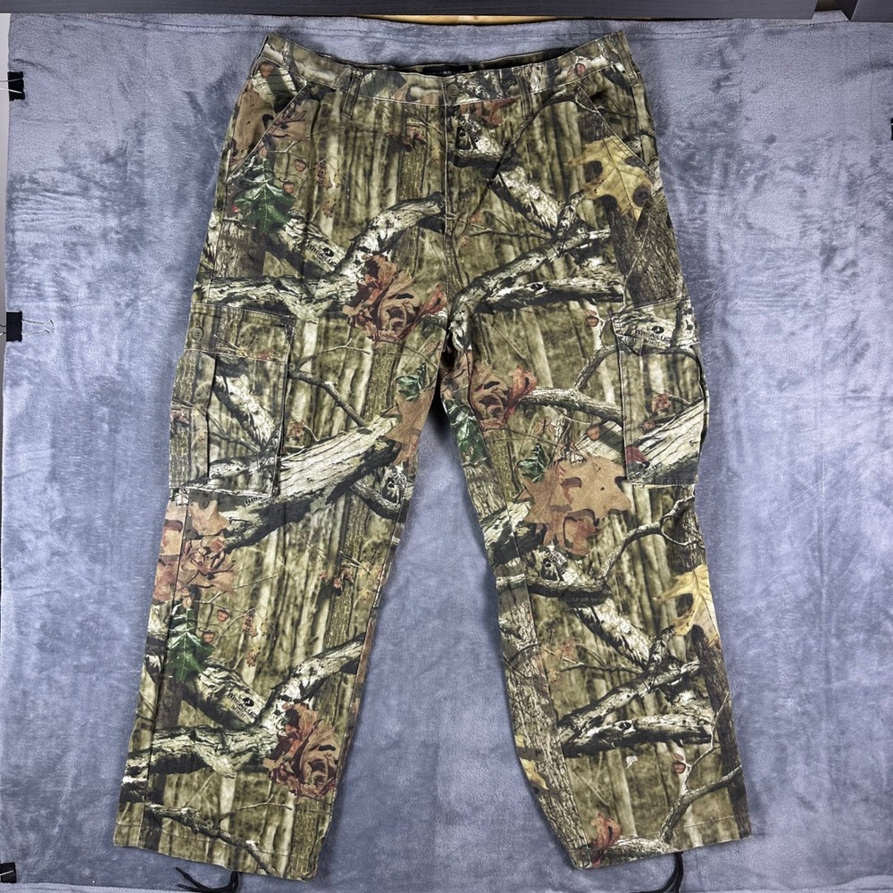 Mossy Oak Break-Up Infinity Camo Cargo Pants Mens XL 40-42 Green Brown Hunting